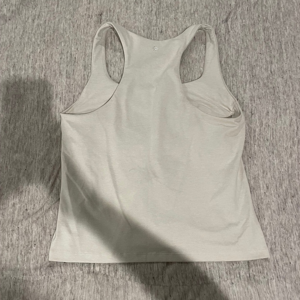 Athleta Cream Softluxe Built-In Bra Tank in Cream - Picture 8 of 14